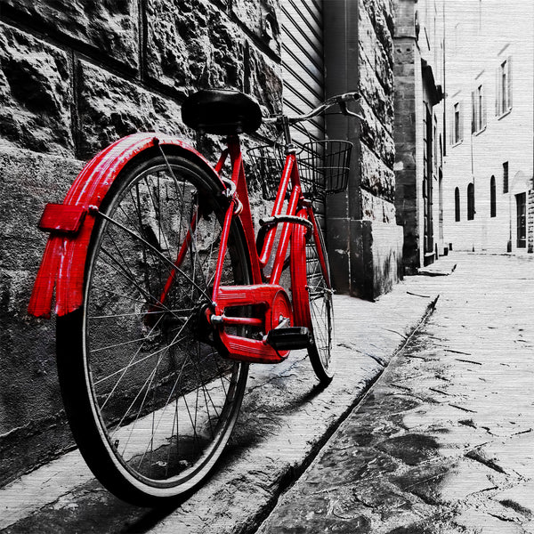 A red deals bike